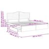 vidaXL Cama con almacenamiento Negro 200 x 200 cm Madera de ingenier&iacute;a