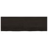 vidaXL Estante pared madera roble tratada marrón oscuro 160x50x(2-4)cm