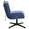 vidaXL Silla de oficina giratoria de tela azul