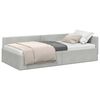 vidaXL Estructura de cama en esquina Gris Claro 90 cm x 200 cm