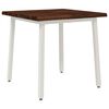 vidaXL Mesa de comedor con borde natural 70 x 70 x 75 cm