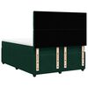 vidaXL Cama box spring con colch&oacute;n terciopelo verde oscuro 160x200 cm