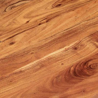 vidaXL Tablero de mesa ovalado madera maciza de acacia 100x40x3,8 cm