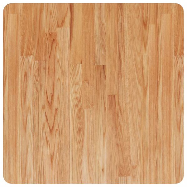vidaXL Tablero de mesa cuadrado madera roble marr&oacute;n claro 60x60x1,5 cm