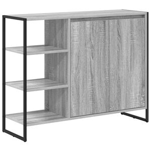 vidaXL Armario auxiliar Gris Sonoma 96.5 x 30 x 75 cm