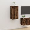 vidaXL Mueble para TV de pared roble ahumado 40x34,5x80 cm