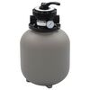 vidaXL Filtro de arena de piscina v&aacute;lvula de 4 posiciones gris 350 mm