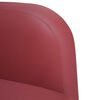 vidaXL Sof&aacute; Loveseat rojo vino 110 cm cuero sint&eacute;tica