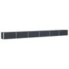 vidaXL Jardinera Antracita 580 x 50 x 45 cm Acero Galvanizado
