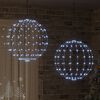vidaXL Bola con 384 LED 2 pcs fr&iacute;o 59,5 x 59,5 x 63 cm Metal