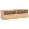 vidaXL Mueble de pared TV madera ingenier&iacute;a roble Sonoma 100x30x30 cm