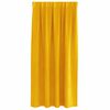 vidaXL Cortinas opacas 2 pcs Amarillo Mostaza 140 x 175 cm Terciopelo