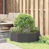 vidaXL Jardinera Negro 120 x 120 x 35 cm Acero