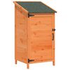 vidaXL Cobertizo de Jard&iacute;n con techo Marr&oacute;n 59 x 56 x 113,5 cm
