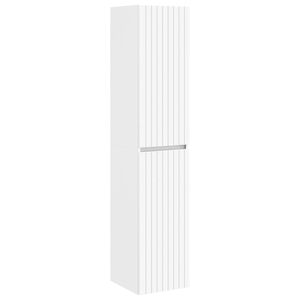 vidaXL Mueble de ba&ntilde;o montado en la pared Blanco 33 x 34,5 x 160 cm