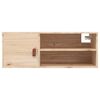 vidaXL Armarios de pared 2 uds madera maciza de pino 80x30x30 cm