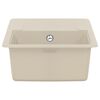 vidaXL Lavabo Beige 670 x 460 mm 80% Cuarzo y 20% Resina