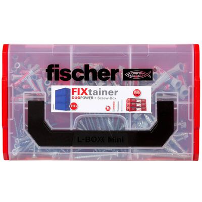 Fischer Tacos de pared y tornillos FIXtainer DUOPOWER 210 pzas
