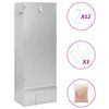vidaXL Horno ahumador astillas madera acero galvanizado 44,5x29x110 cm