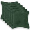 vidaXL Funda de almohada 6 uds. HOUTEN Verde oscuro 30 x 30 cm Boucl&eacute;