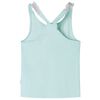 Camiseta de tirantes infantil verde menta claro 140
