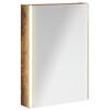vidaXL Armario con espejo de ba&ntilde;o Roble ahumado 43 x 11,5 x 60,5 cm