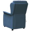 vidaXL Sill&oacute;n reclinable el&eacute;ctrico tela azul