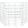 vidaXL Recinto animales corral 6 paneles hierro galvanizado 54x80 cm