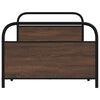 vidaXL Estructura de cama sin colch&oacute;n 100x190 cm madera marr&oacute;n roble