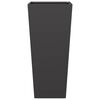 vidaXL Jardineras 2 uds de acero negro 35x35x75 cm
