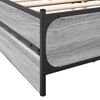 vidaXL Cama con cajones madera de ingenier&iacute;a gris Sonoma 135x190 cm