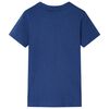 Camiseta infantil azul oscuro 92