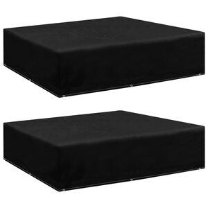 vidaXL Funda de muebles de jard&iacute;n 2 uds 8 ojales 200x200x70 cm