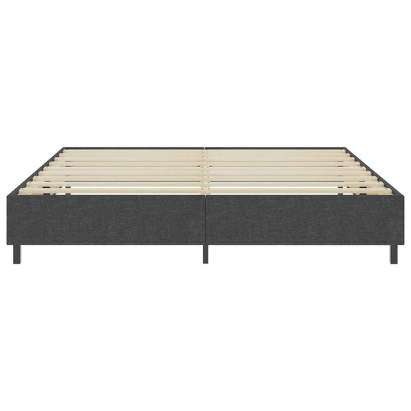 vidaXL Estructura de cama Box Spring sin colch&oacute;n tela gris 200x200 cm