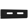 vidaXL Soporte de Esquina 2 pcs Negro 138,5 x 50,5 x 16 mm Hierro
