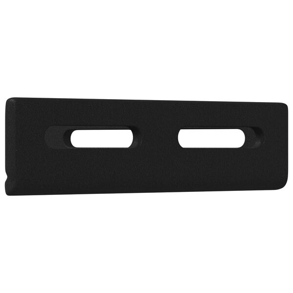 vidaXL Soporte de Esquina 2 pcs Negro 138,5 x 50,5 x 16 mm Hierro