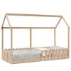 vidaXL Cama con forma de casa de ni&ntilde;os madera maciza de pino 80x200 cm