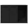 vidaXL Mueble arenero de gatos madera ingenier&iacute;a negro 60x40x40 cm