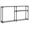 vidaXL Mesa consola madera de ingeniería gris Sonoma 145x22,5x75 cm