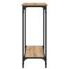 vidaXL Mesa Consola con estante Roble artisan 101 x 30.5 x 75 cm