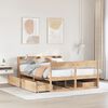 vidaXL Estructura de cama sin colch&oacute;n madera de pino maciza 120x200 cm