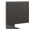 vidaXL Estructura de cama con LED sin colch&oacute;n cuero gris 90x200 cm