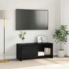 vidaXL Conjunto de mueble de TV Roble Negro 90 x 35 x 40 cm