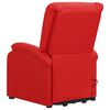 vidaXL Sill&oacute;n de masaje elevable cuero sint&eacute;tico rojo