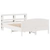 vidaXL Estructura de cama sin colch&oacute;n madera maciza blanca 120x190 cm