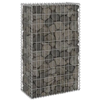 vidaXL Muro de gaviones con cubiertas acero galvanizado 60x30x100 cm