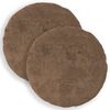 vidaXL Funda de almohada 2 uds. HEERLEN Marr&oacute;n Claro &Oslash; 60 cm