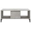 vidaXL Mesa de centro madera contrachapada gris hormigón 90x50x36,5 cm