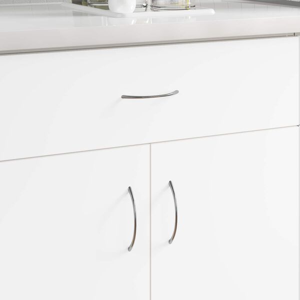 vidaXL Mango 12 pcs Plateado 107 x 3.6 x 23 mm Acero inoxidable