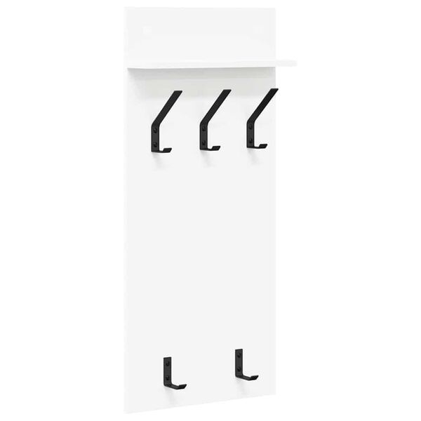 vidaXL Perchero de pared 40 x 10 x 90 cm Madera de ingenier&iacute;a